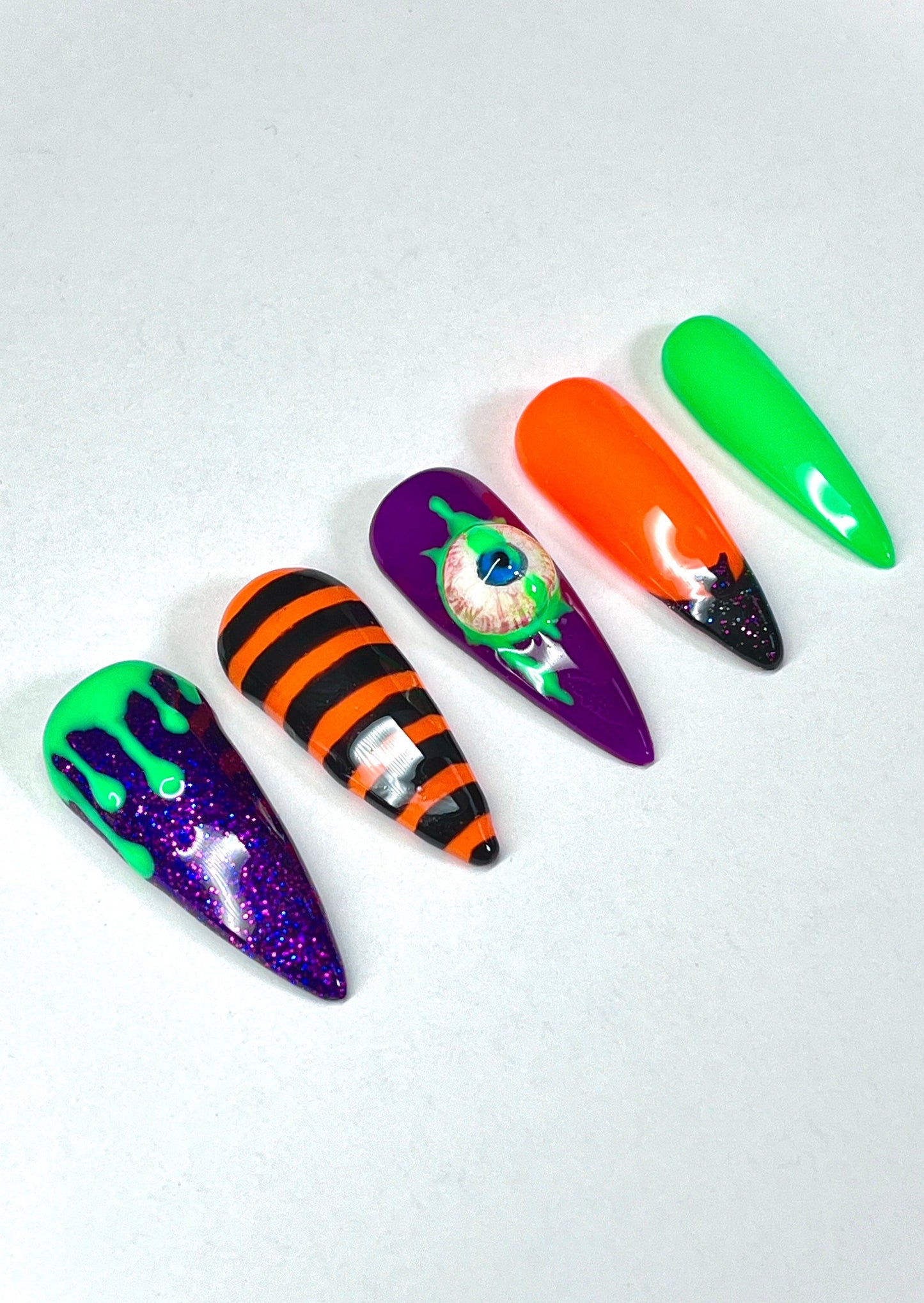 Witches Brew Halloween Gel Press On Nails - MoonlitCrafterz