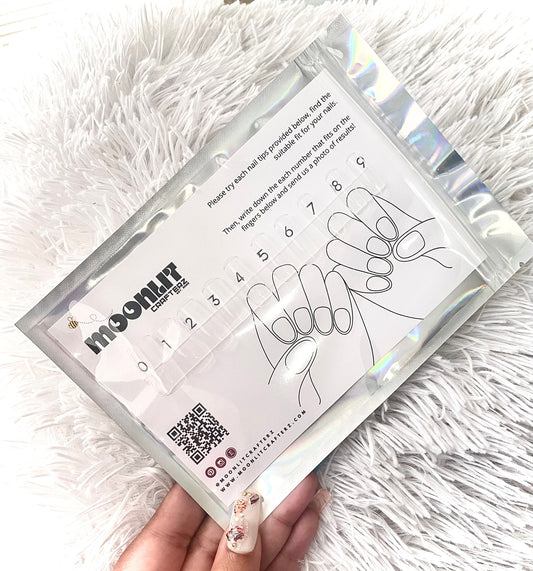 Sizing Kit for Press on Nails - MoonlitCrafterz