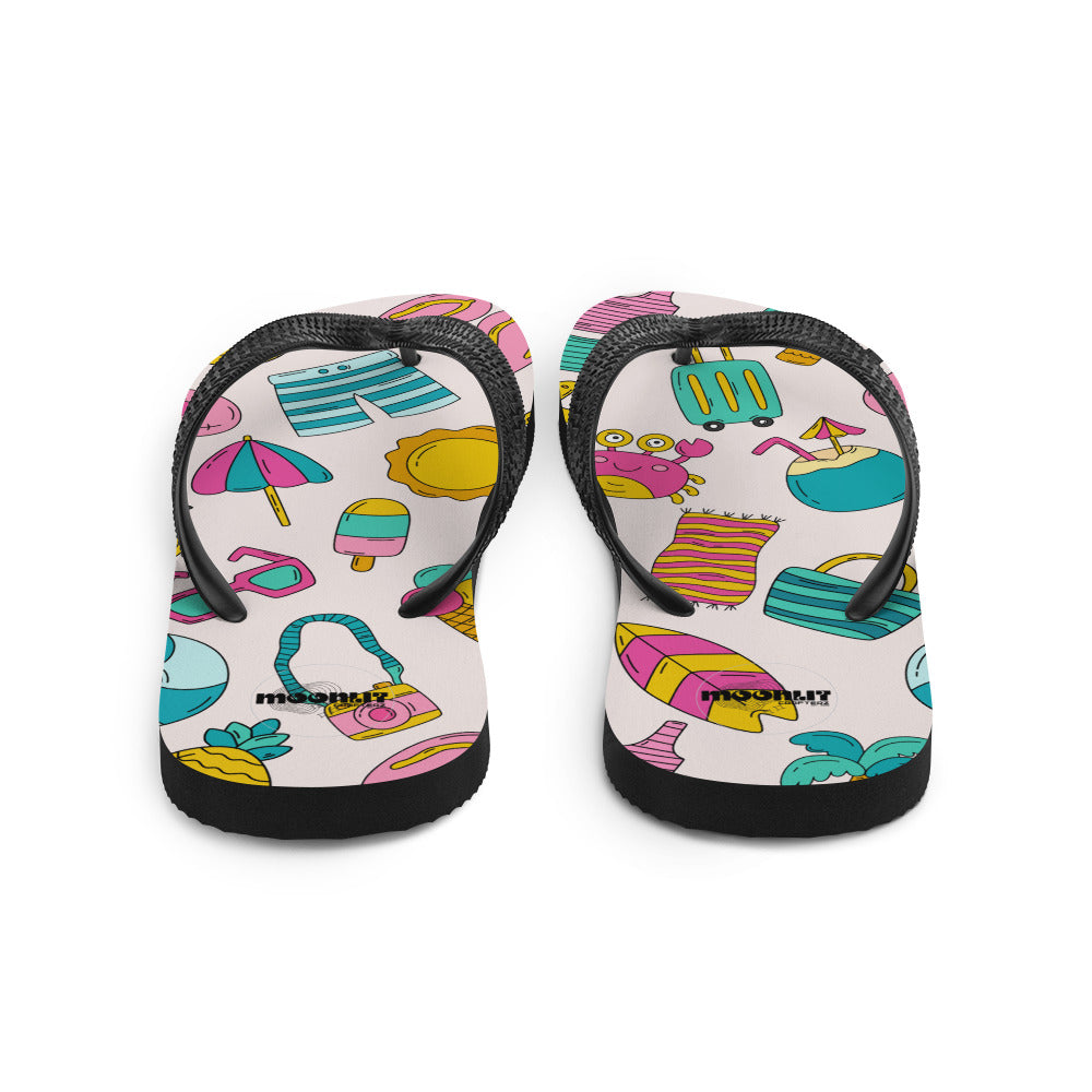 Summer Vacation Beach Flip Flops - MoonlitCrafterz