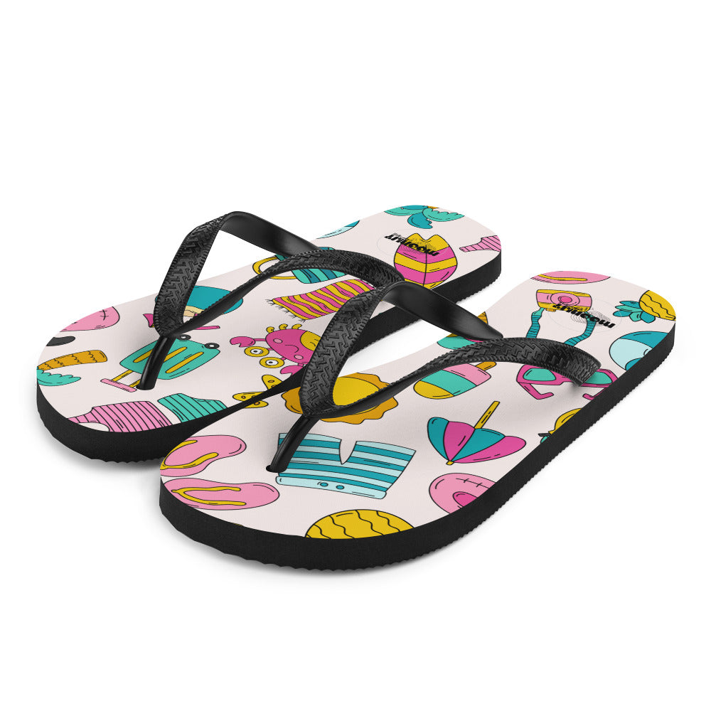 Summer Vacation Beach Flip Flops - MoonlitCrafterz