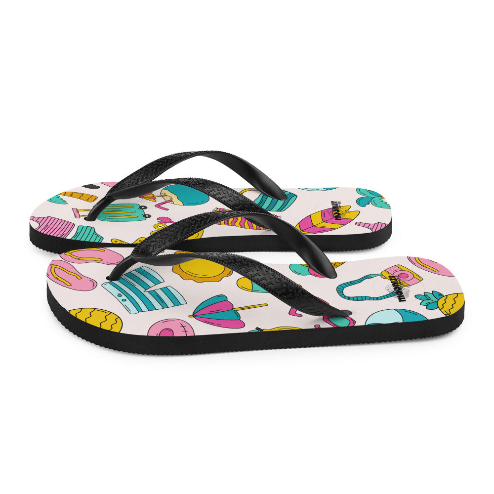 Summer Vacation Beach Flip Flops - MoonlitCrafterz