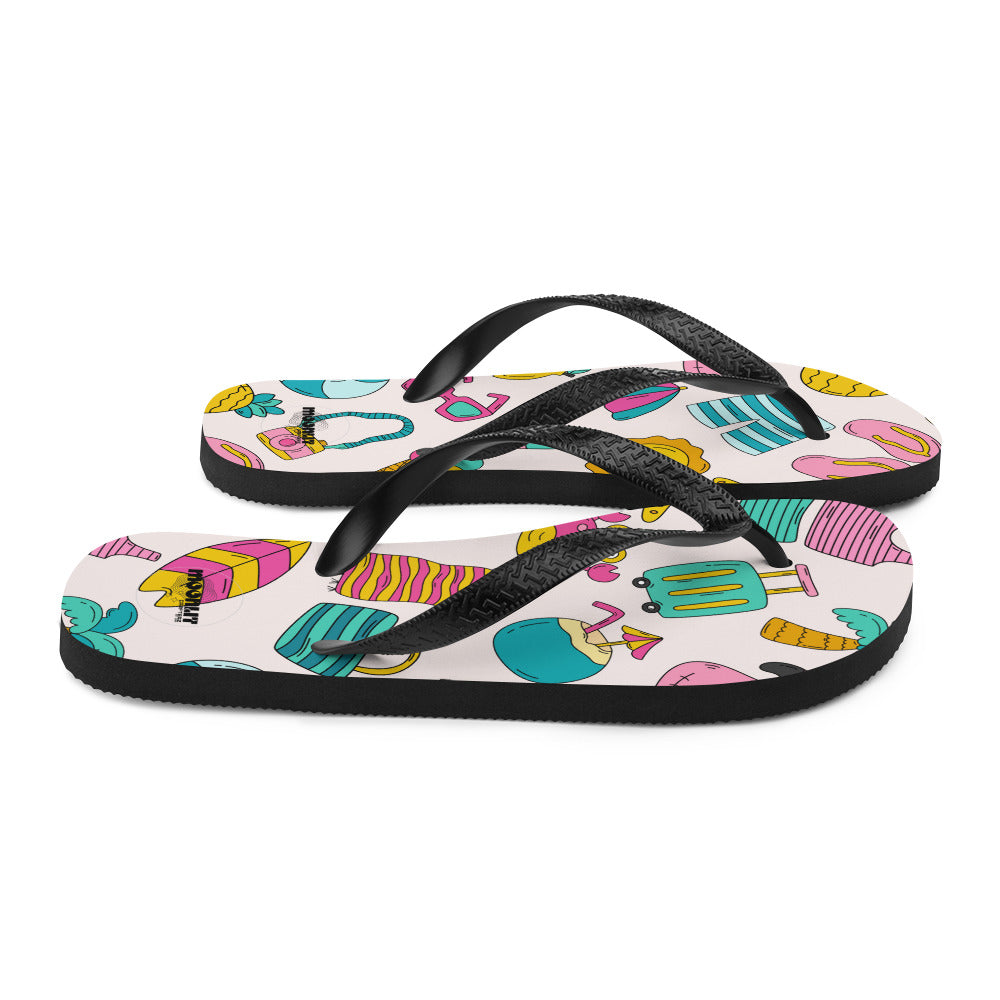 Summer Vacation Beach Flip Flops - MoonlitCrafterz